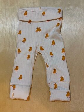HEMA Bamboo Cotton Bird Print Baby Pants NWT 50/56 cm 19.7–22 in Newborn